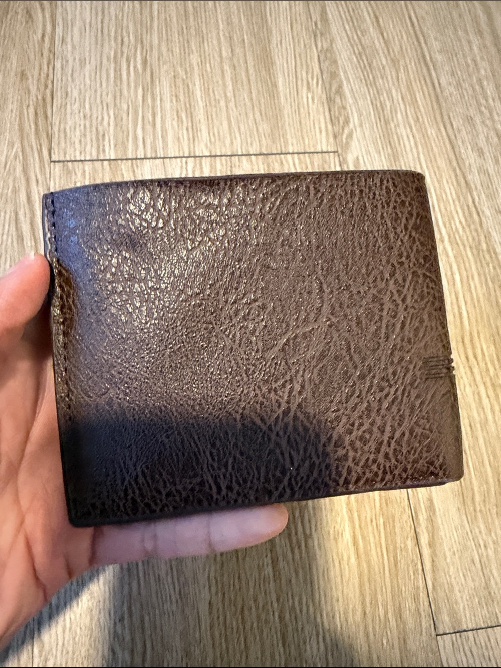 Moon Grass Brown Leather Men’s Wallet NIP - Picture 7 of 14